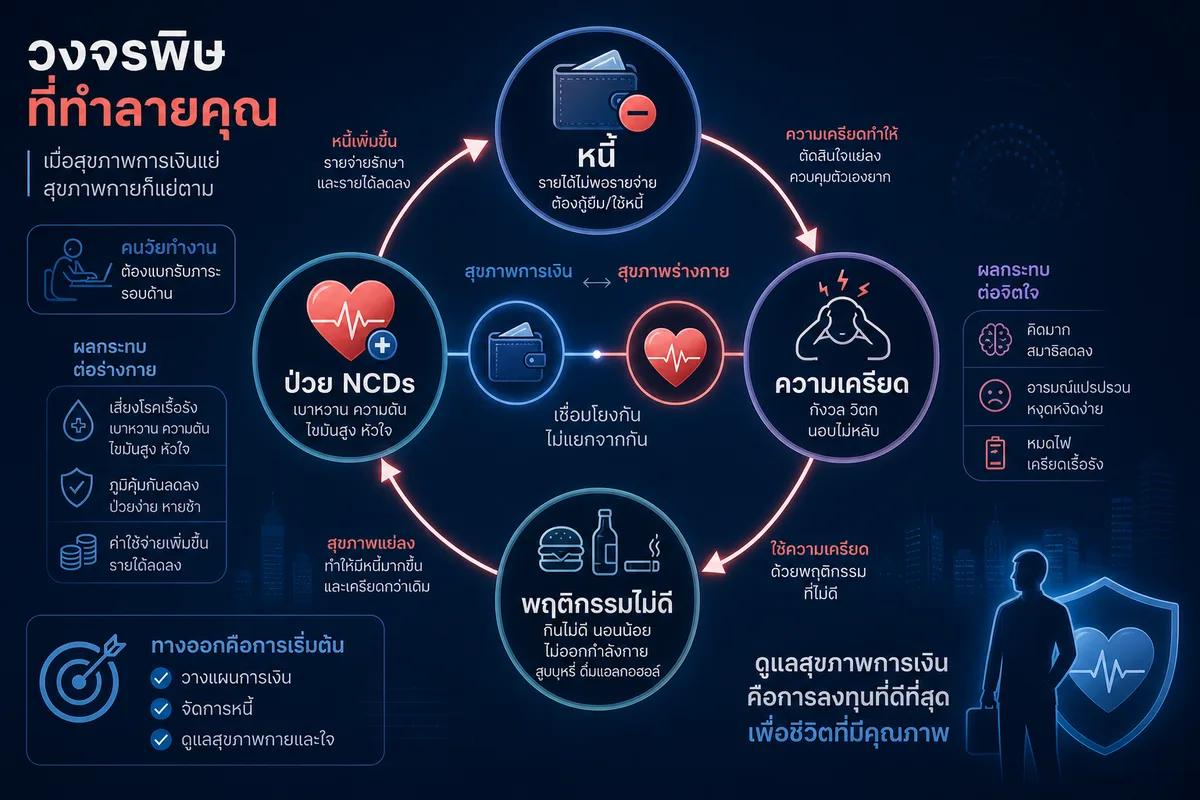 ออมไม่อยู่-ป่วยไม่รู้: วิกฤตคู่ขนานที่คนอายุ 28–35 ปีกำลังเผชิญอยู่ตอนนี้