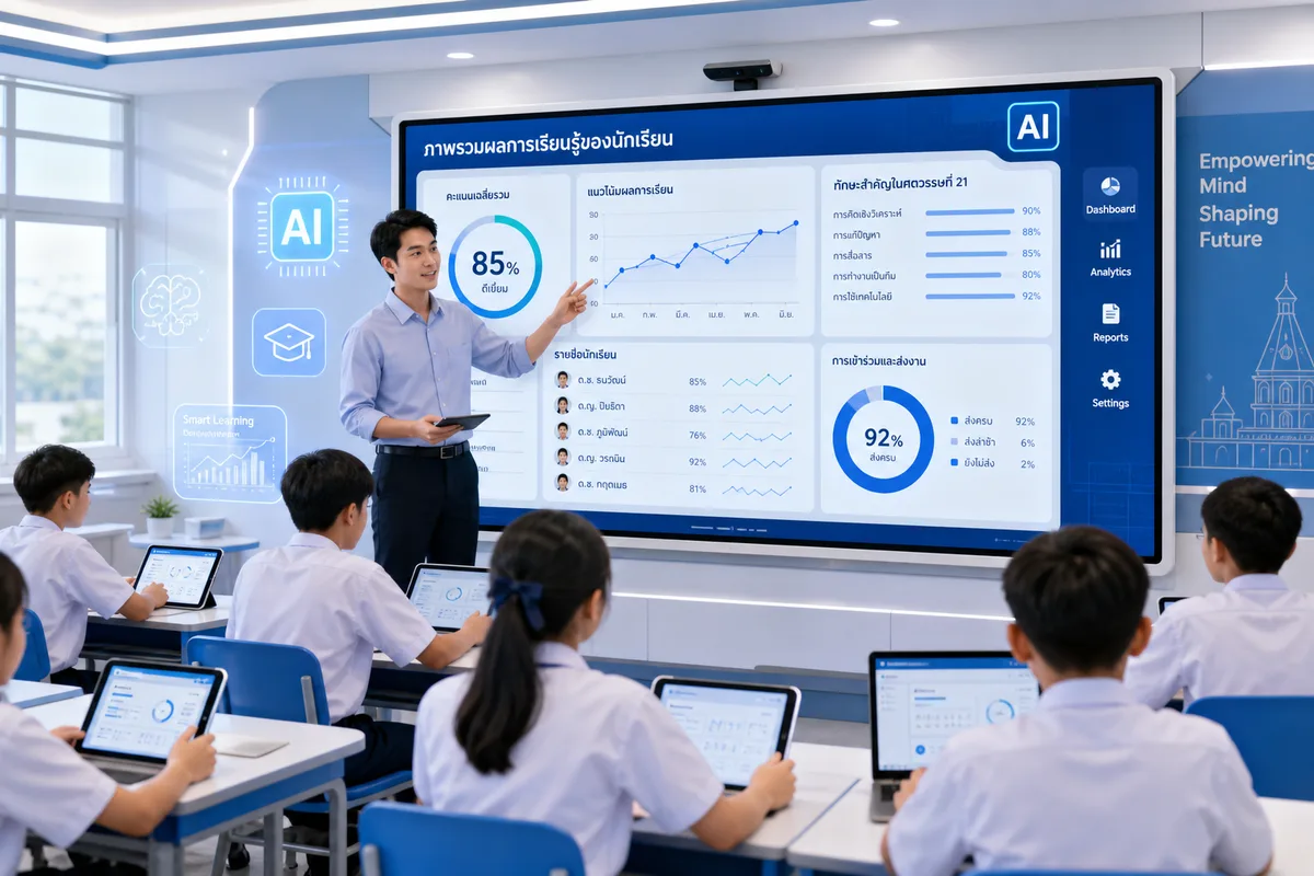 ครูไทยปี 2569 กับ AI ในห้องเรียน: 4 เครื่องมือที่โรงเรียนชั้นนำใช้จริงแล้ว และช่องว่างที่ยังรอการแก้ไข