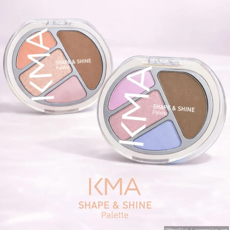 หน้าสวยเป๊ะมีมิติ ครบจบในตลับเดียวด้วย KMA Shape & Shine Palette