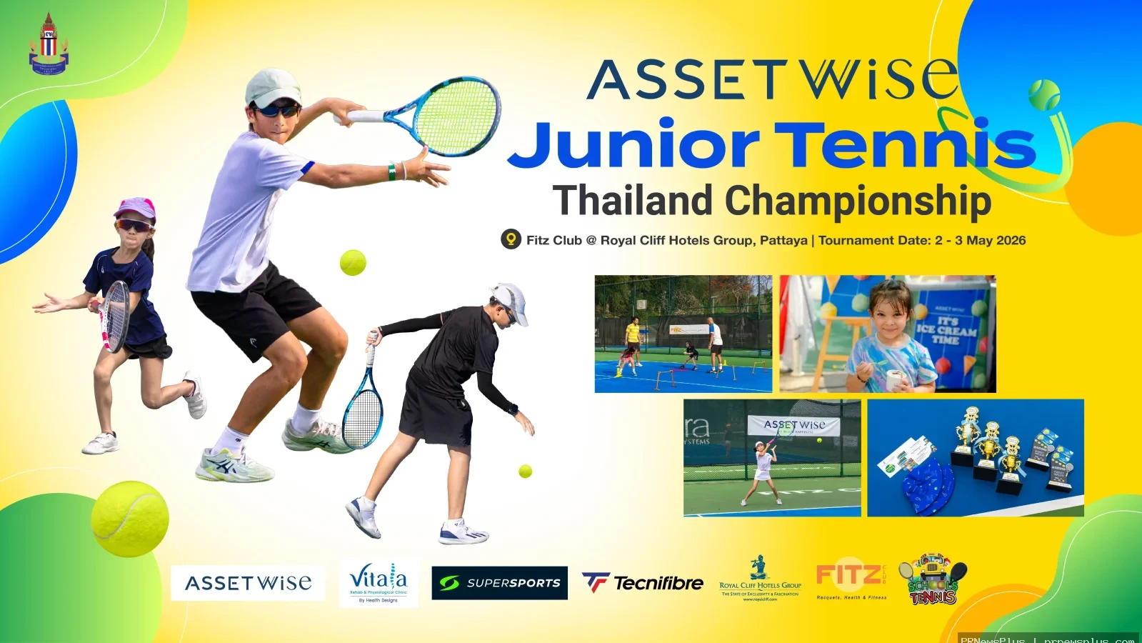 แอสเซทไวส์ จูเนียร์ เทนนิส ไทยแลนด์ แชมเปี้ยนชิพ 2026 เปิดรับสมัครแล้ว!  ชวนเยาวชนร่วมชิงชัย