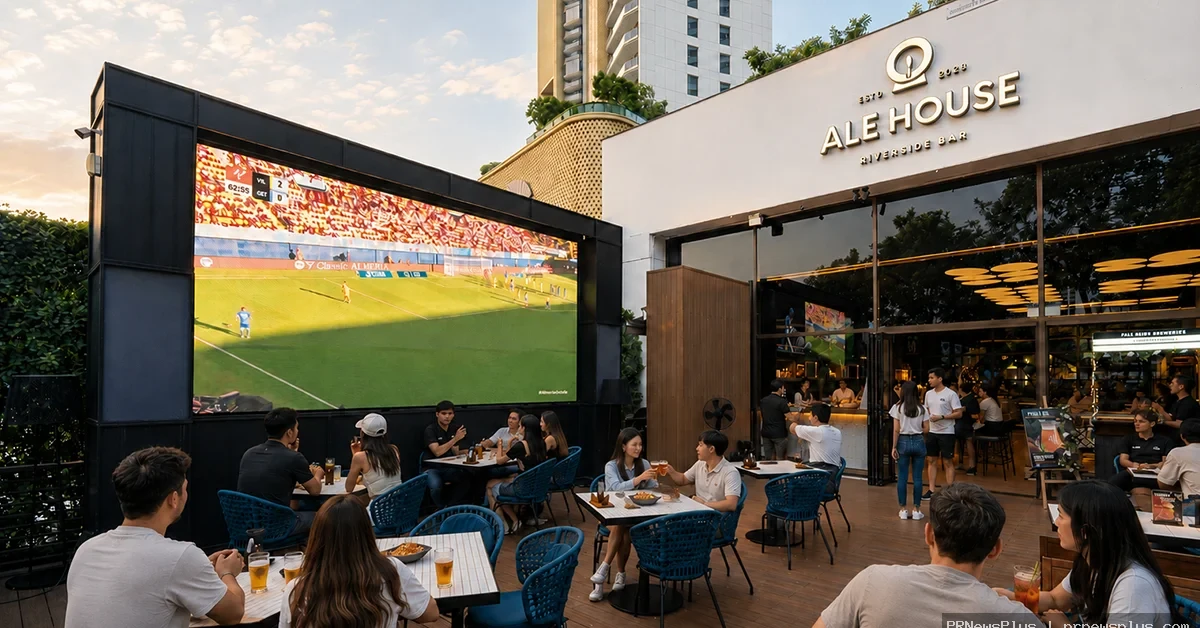 ALE HOUSE ชวนคอบอลร่วมเชียร์ FIFA World Cup 2026  สดทุกแมตช์ ริมแม่น้ำเจ้าพระยา